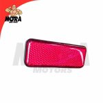 LUZ MUERTA O REFLECTIVA RECTANGULAR ROJA CON TUERCA (PAR)