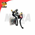 MANILLA CROCHE COMPLETO Y BOMBA FRENO DELANTERO TIPO RACING ROJO