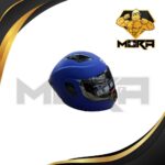CASCO CON QUIJADA REMOVIBLE LENTE AHUMADO - AZUL  MATE