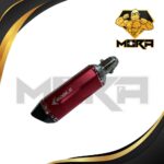 MUFFLE ROJO PARA TUBO DE ESCAPE UNIVERSAL